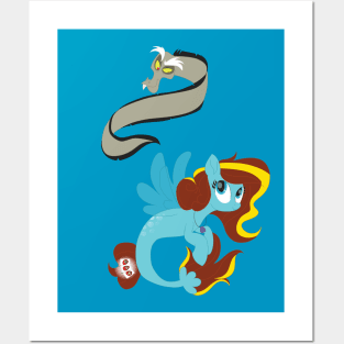 Sea Ponies With KP and Discord Posters and Art